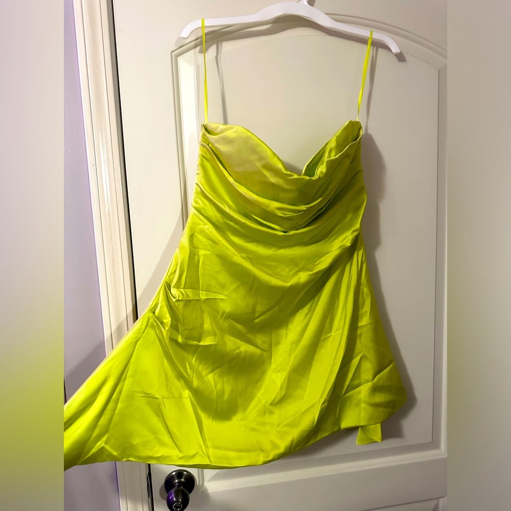 Chartreuse Fashion Nova Mini Dress